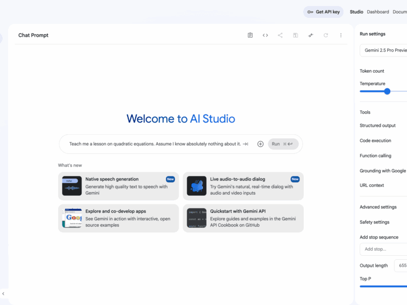Google AI Studio